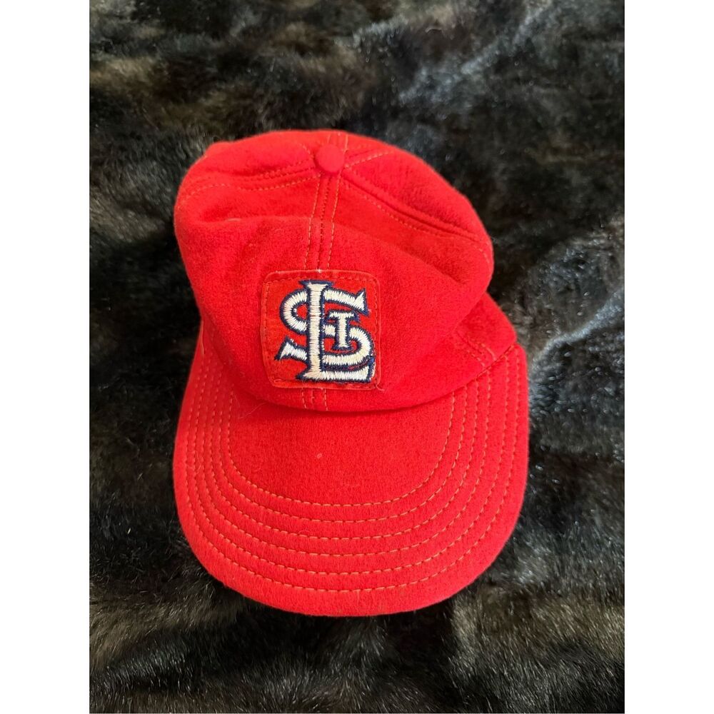 Vintage 50s/60s St Louis Cardinals Red Wool Cap Hat Felt MLB No‎ Size